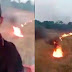 EL FALSO VIDEO VIRAL DEL HOMBRE PRENDIENDO FUEGO CON SU TRACTOR