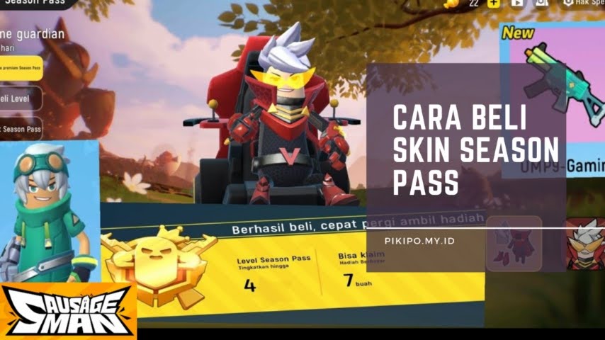 Cara Beli Skin dan Baju Sausage Man di Season Pass Cara Beli Skin dan Baju Sausage Man di Season Pass