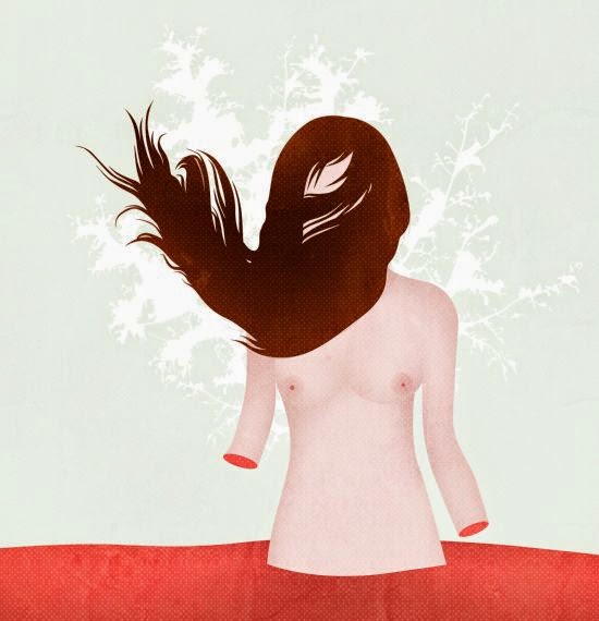 Mojo Wang ilustrações surreais sexo e intimidade