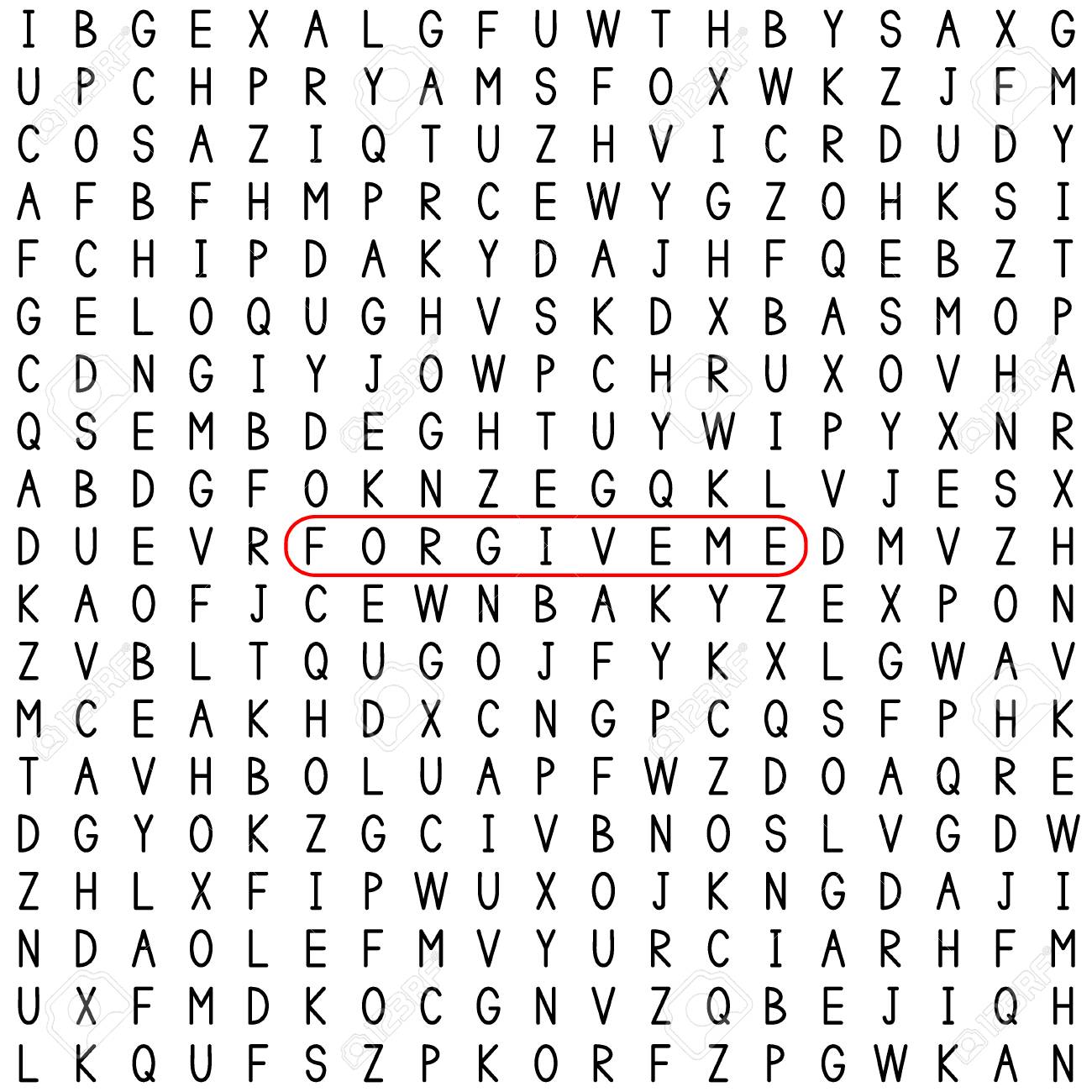 Find words using letters thankyou letter