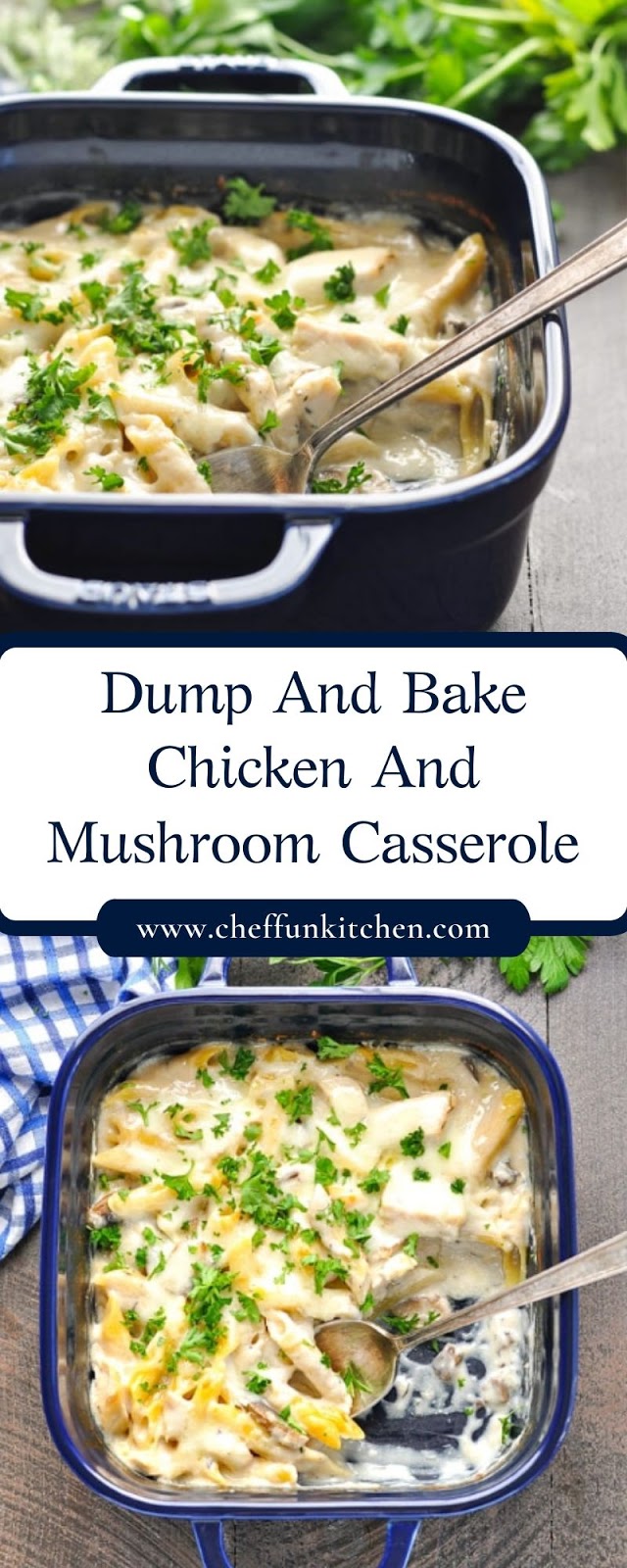 Dump And Bake Chicken And Mushroom Casserole Dump And Bake Chicken And Mushroom Casserole