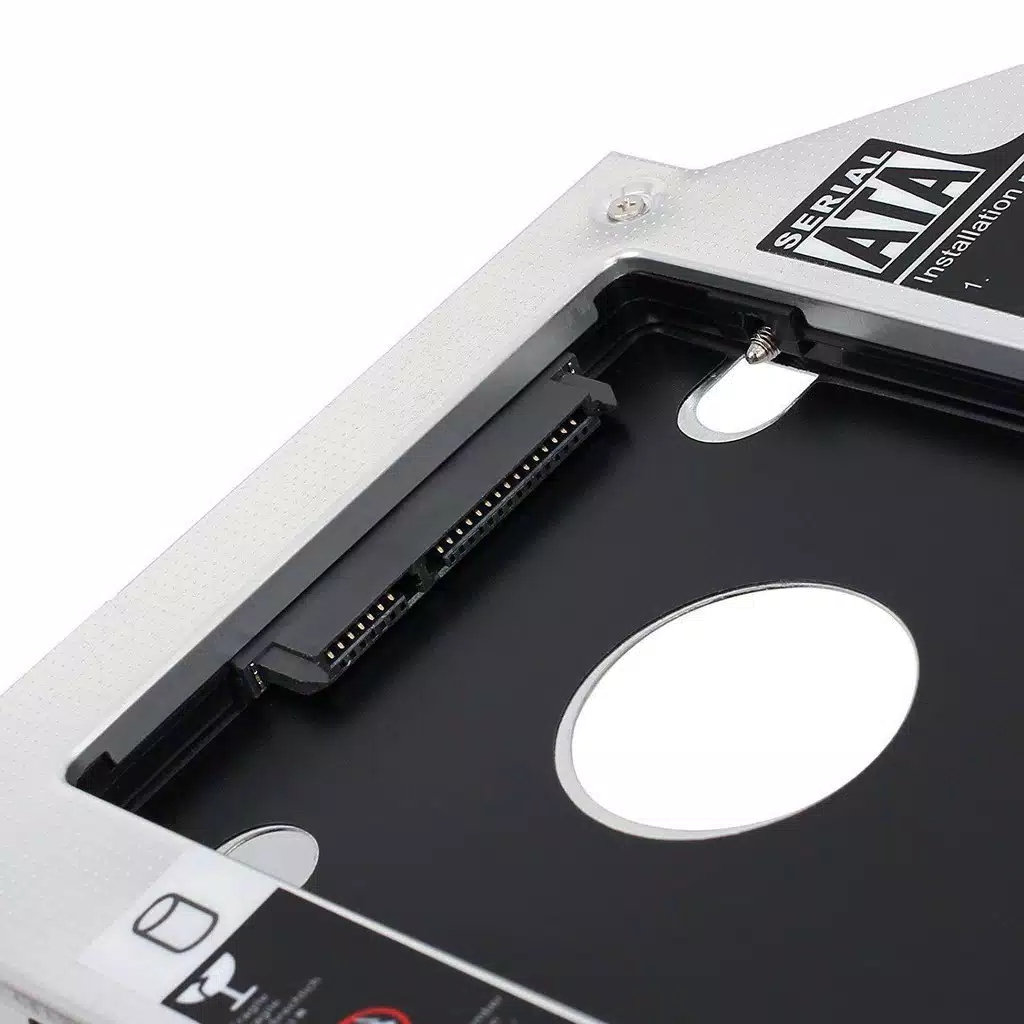 SSD HDD Caddy 9,5 mm / 12.7 mm SATA DVD Slot Hardisk BagiBagi Ilmu