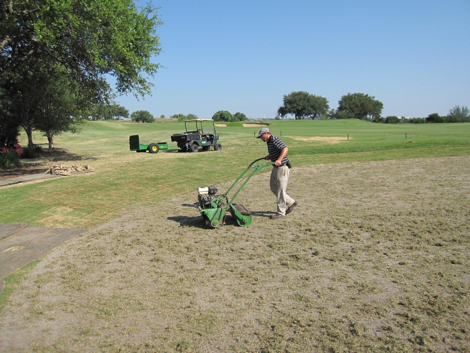 Spanish Oaks G C Agronomy Practice Putting Green Is Complete
