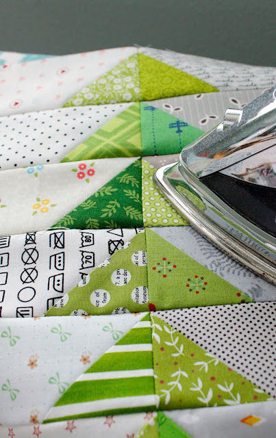 Scrap Bin Geese quilt block tutorial from A Bright Corner