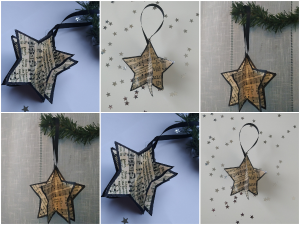 helicóptero Gracias por tu ayuda Comparable DIY: Adornos en forma de estrella para el arbol de navidad | Manualidades