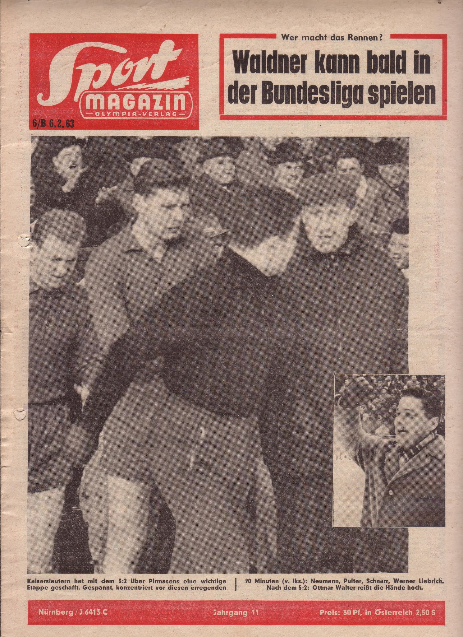 BetzeSchnipsel Oberliga Südwest 1962/63 1. FC Kaiserslautern FK