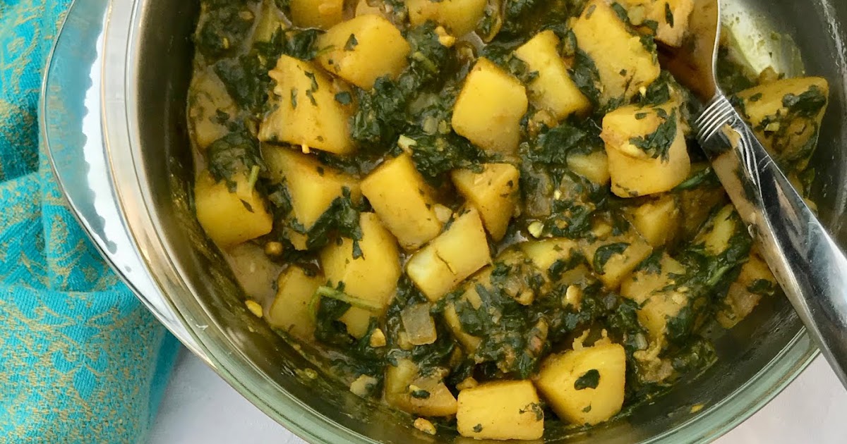 Savory Moments Potato and spinach curry