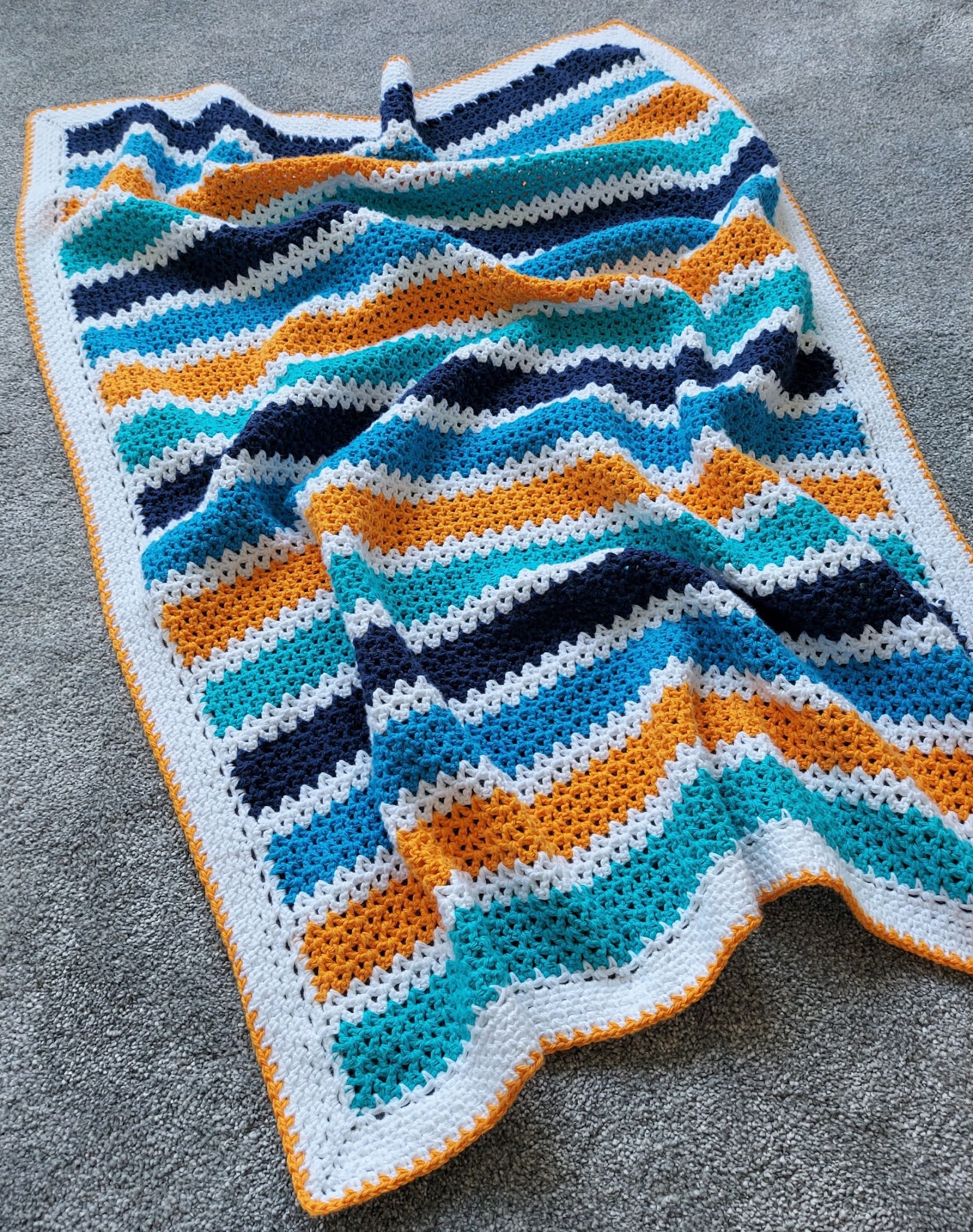 A Playful Stitch Baby Boy V Stitch Crochet Blanket a-playful-stitch-baby-boy-v-stitch-crochet-blanket