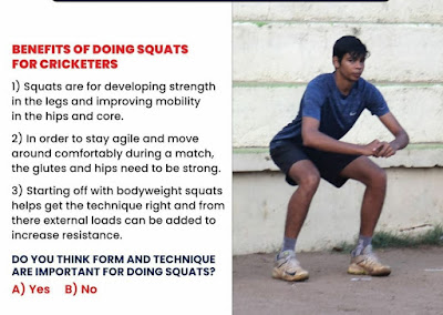Benefits of Doing Squats for Cricketers