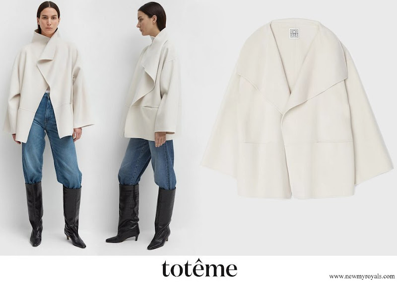 Crown Princess Victoria wore Toteme Annecy jacket ivory
