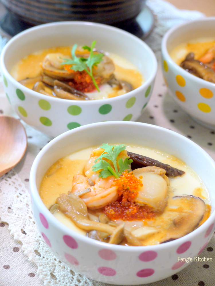 Peng's Kitchen: Steamed Seafood Egg Custard