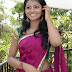 Actress Anandhi Smiling Face Hip Navel In Red Half Saree