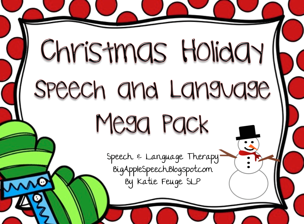 Big Apple Speech: FLASH FREEBIE Holiday Christmas Speech and Language Big Apple Speech: FLASH FREEBIE Holiday Christmas Speech and Language
