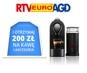 Kup ekspres Nespresso i otrzymaj rabat do 200 zł na kawę i akcesoria Nespresso Promocje i wyprzedaże