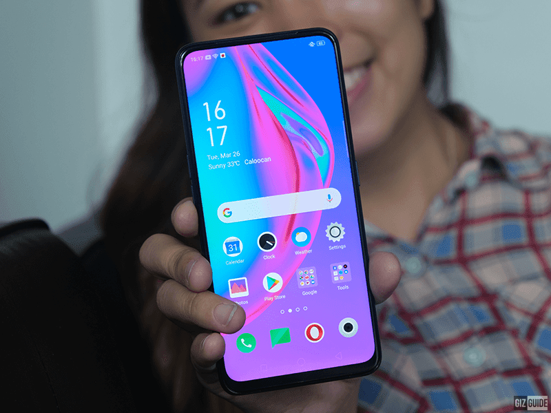 Affordable all-screen design with no notch