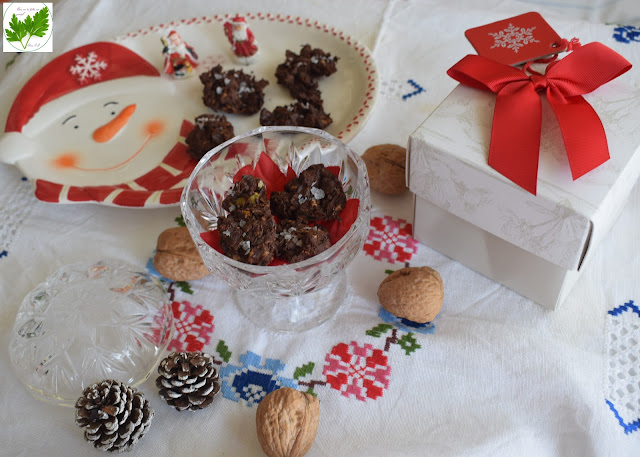 En Buena Onda: Rocas de Chocolate con Nueces y Flor de Sal