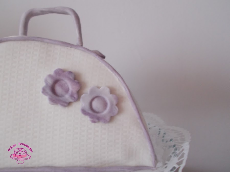 Tarta fondant bolso 
