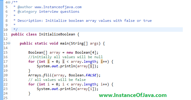 Java lang boolean