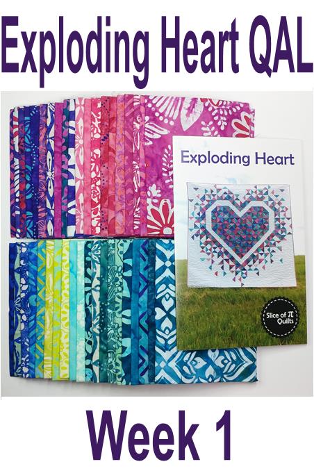 Slice of Pi Quilts: Exploding Heart Quilt Along - Week 1