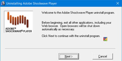 Adobe-Flash-Shockwave-деинсталлятор