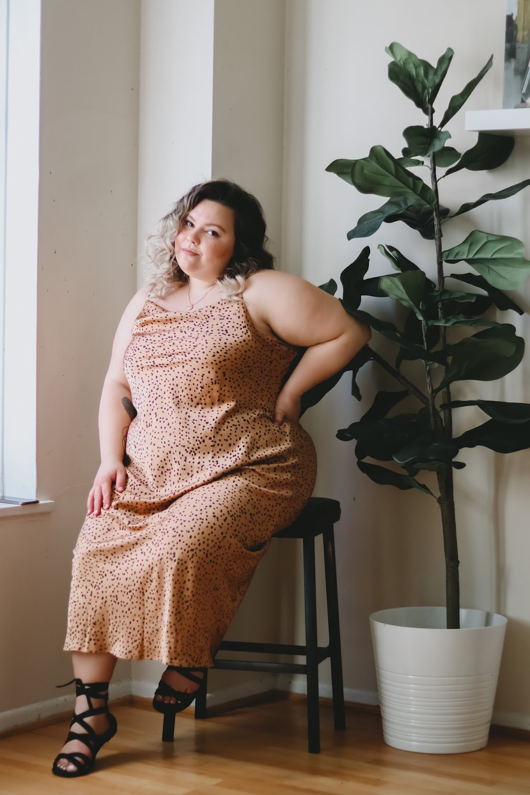 PLUS SIZE FROM HOME SATIN DRESSES — Natalie in the City