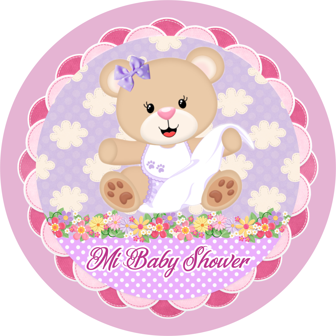 Kit para Imprimir Gratis Baby Shower niña