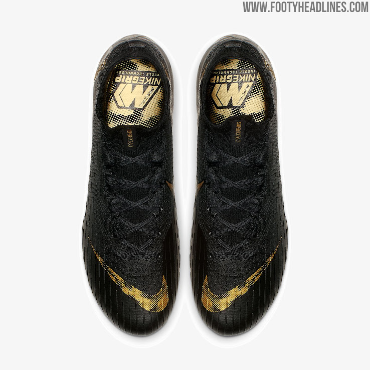 black and gold nike mercurial
