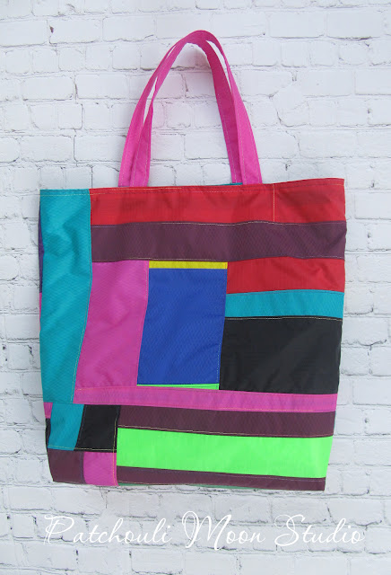 Patchouli Moon Studio~MIY Tote in Hot Air Balloon Ripstop Nylon Fabric
