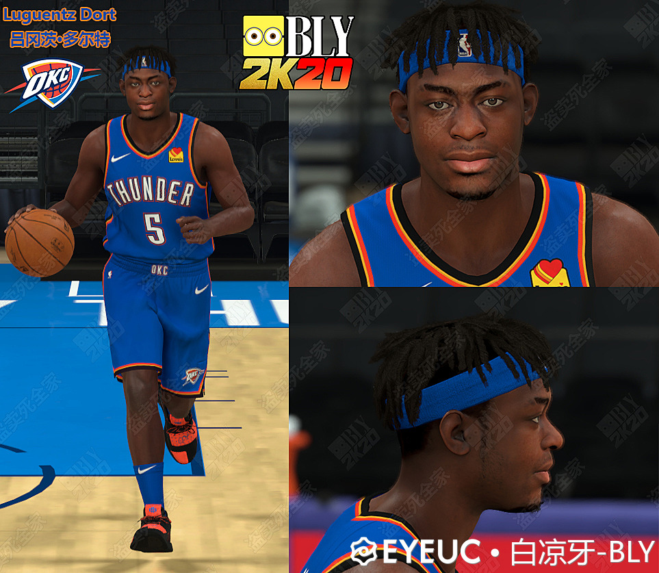 Luguentz Dort Cyberface, Hair and Body Model by BLYWhite Luguentz Dort Cyberface, Hair and Body Model by BLYWhite