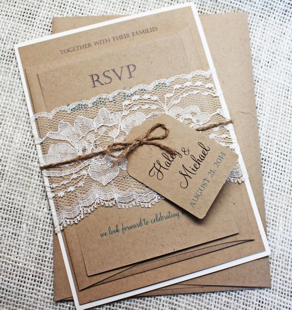 Diseño de invitaciones Bodas Rusticas y originales