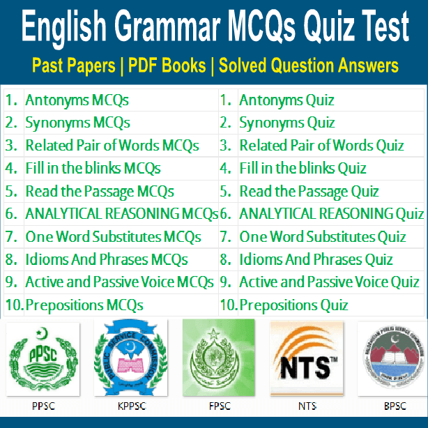 English Grammar And Composition MCQs Quiz