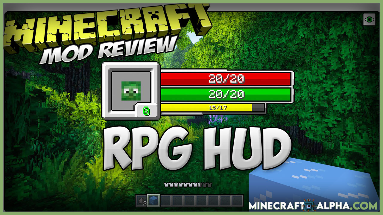 Minecraft RPG-Hud Mod 1.17.1 (Minecraft RPG Style)