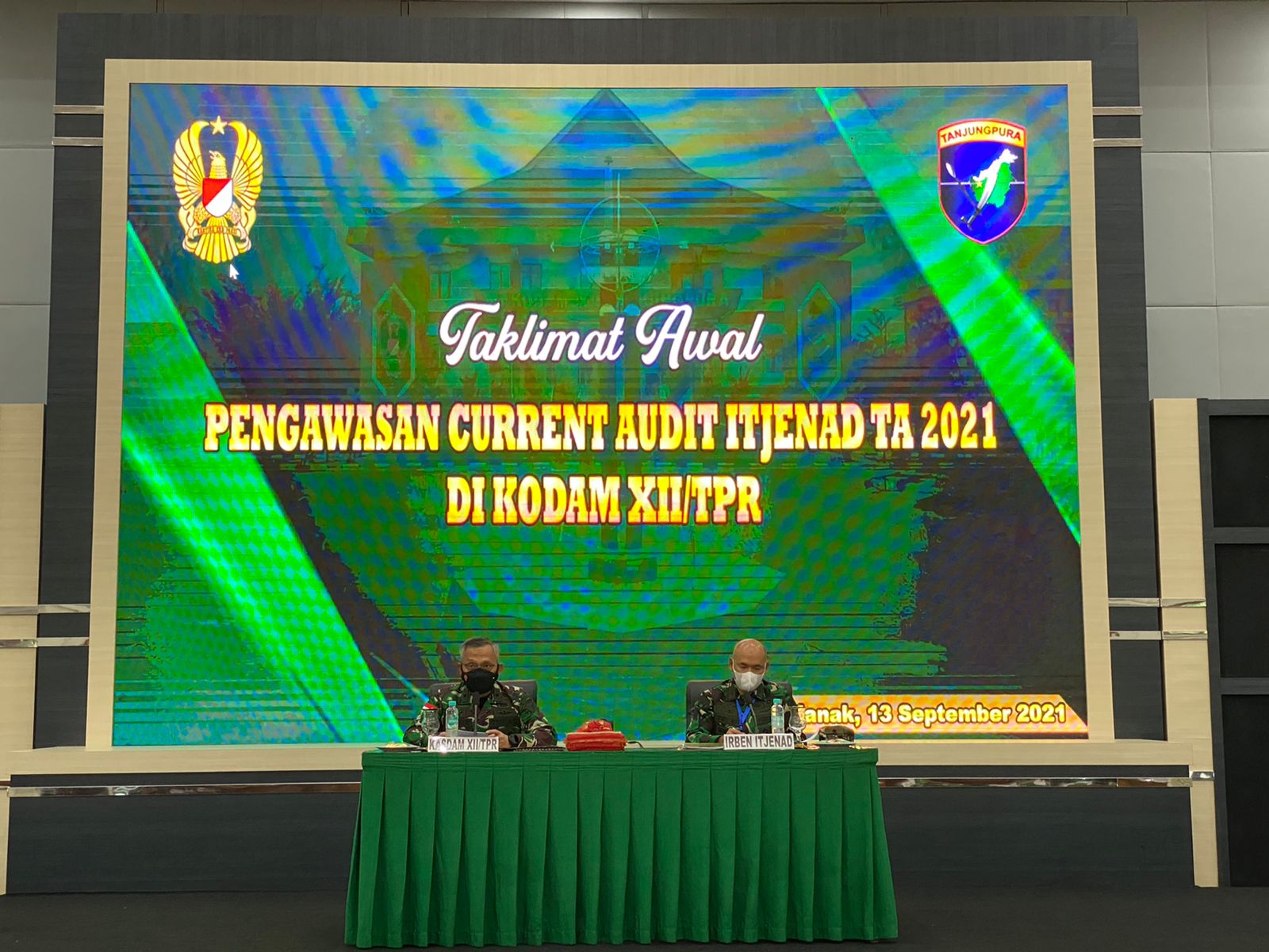 Tingkatkan Kualitas Satuan Kasdam Xii Tpr Buka Taklimat Awal Wasrik Current Audit Itjenad Ta 2021
