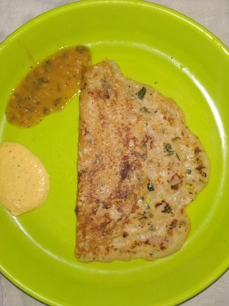 Wheat Dosa (Gothumai Dosa)