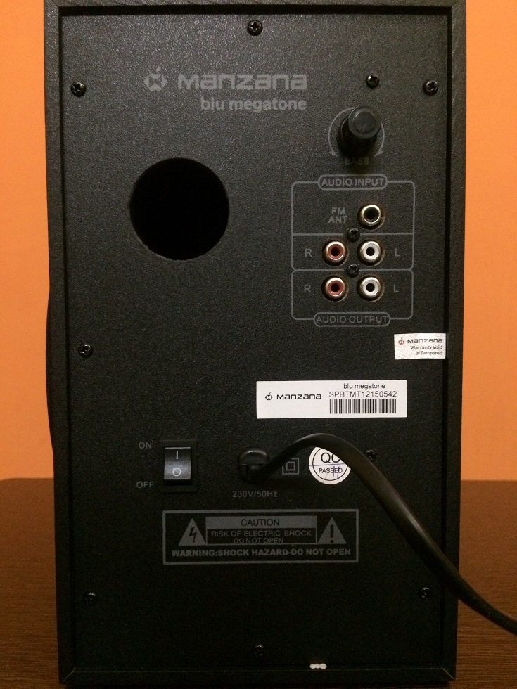 manzana blu megatone 2.1 bluetooth speaker