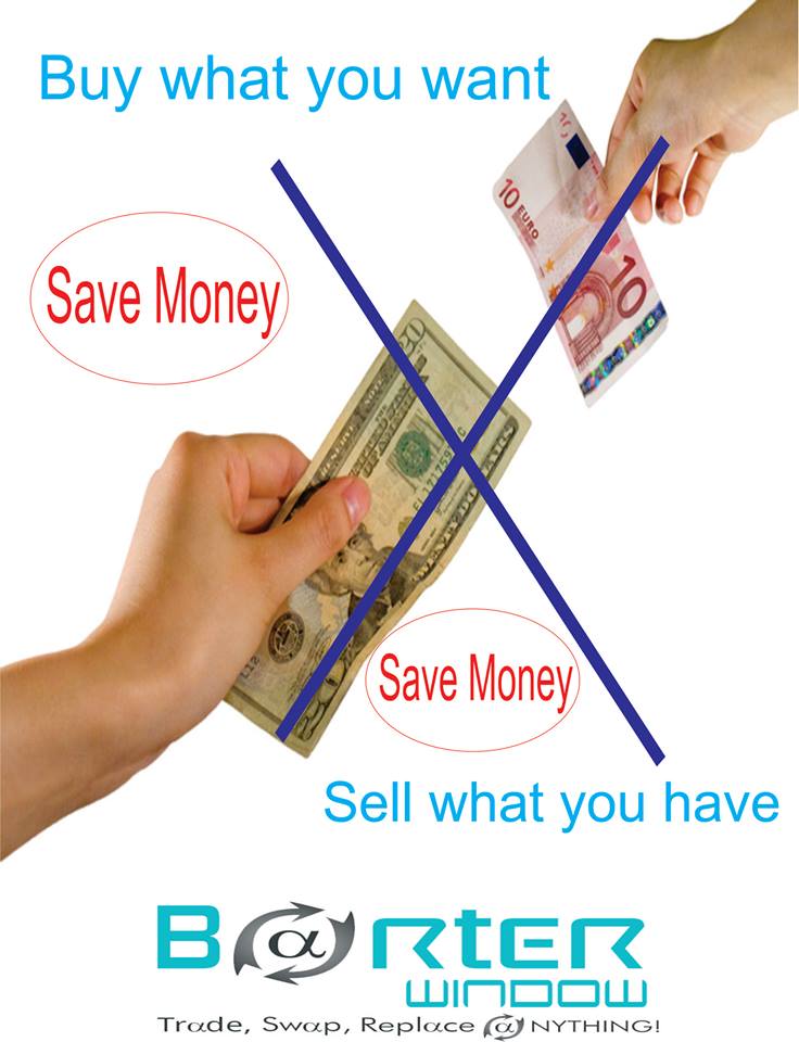 Barter Window Barter Means Only Exchange & Saving Cash