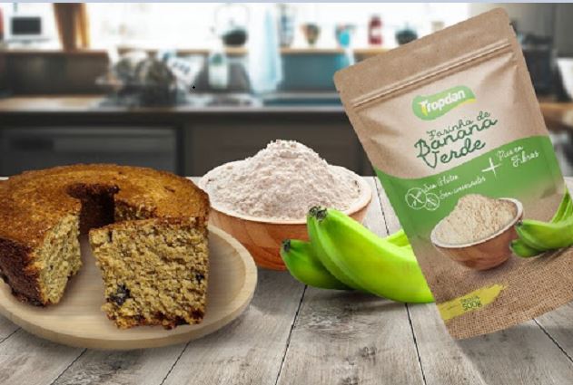 Tropdan lança nova embalagem para farinha de banana verde