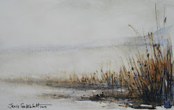 fog lake brush janis goldblatt watercolor landscape