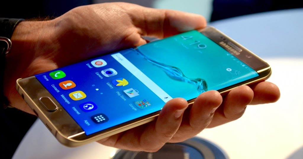 Kumpul Hape Samsung  Galaxy  S7  Edge  Smartphone layar 
