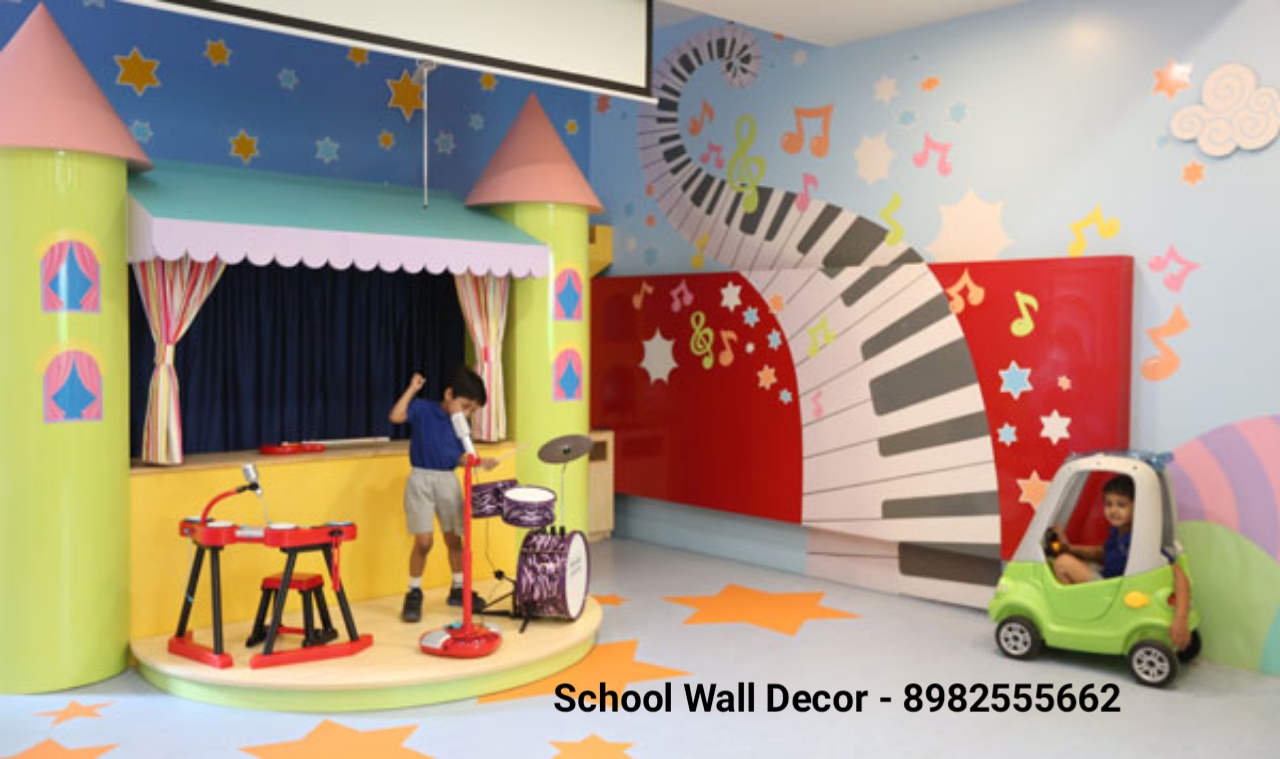 Playschool Wall Painting,Nursery School Wall Painting Artist,School