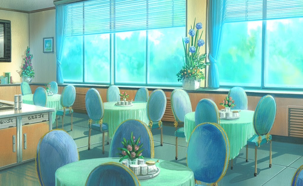 AI Image Generator Anime background interior restaurant