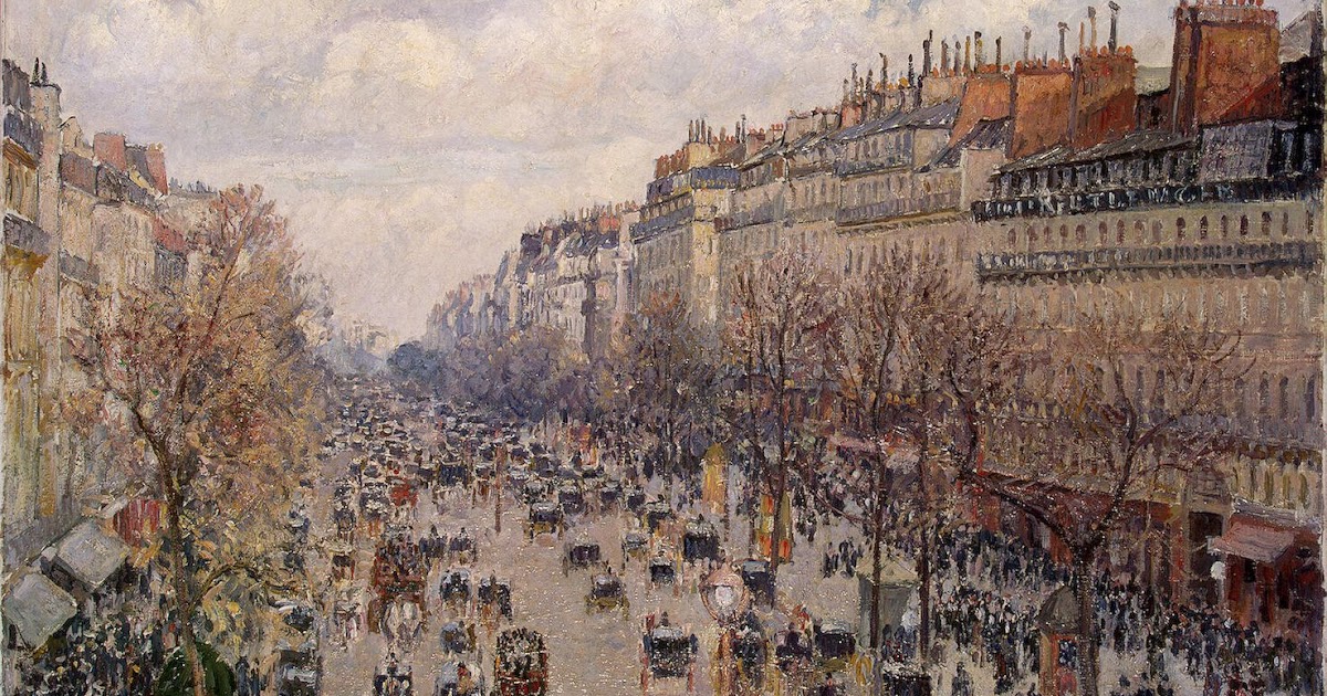 Писсарро бульвар монмартр в париже Писсарро бульвар монмартр в париже