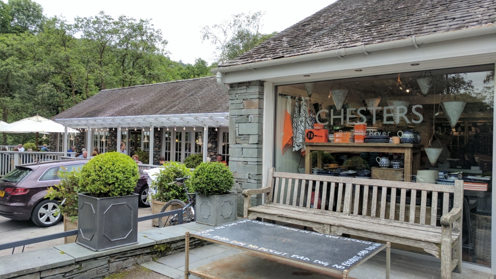 Chesters Skelwith Bridge cafe food shop Ambleside