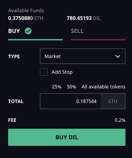 Cara Menempatkan Limit dan Market Order di IDEX