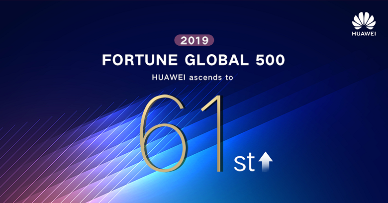 Huawei climbs Fortune 500 List to No. 61