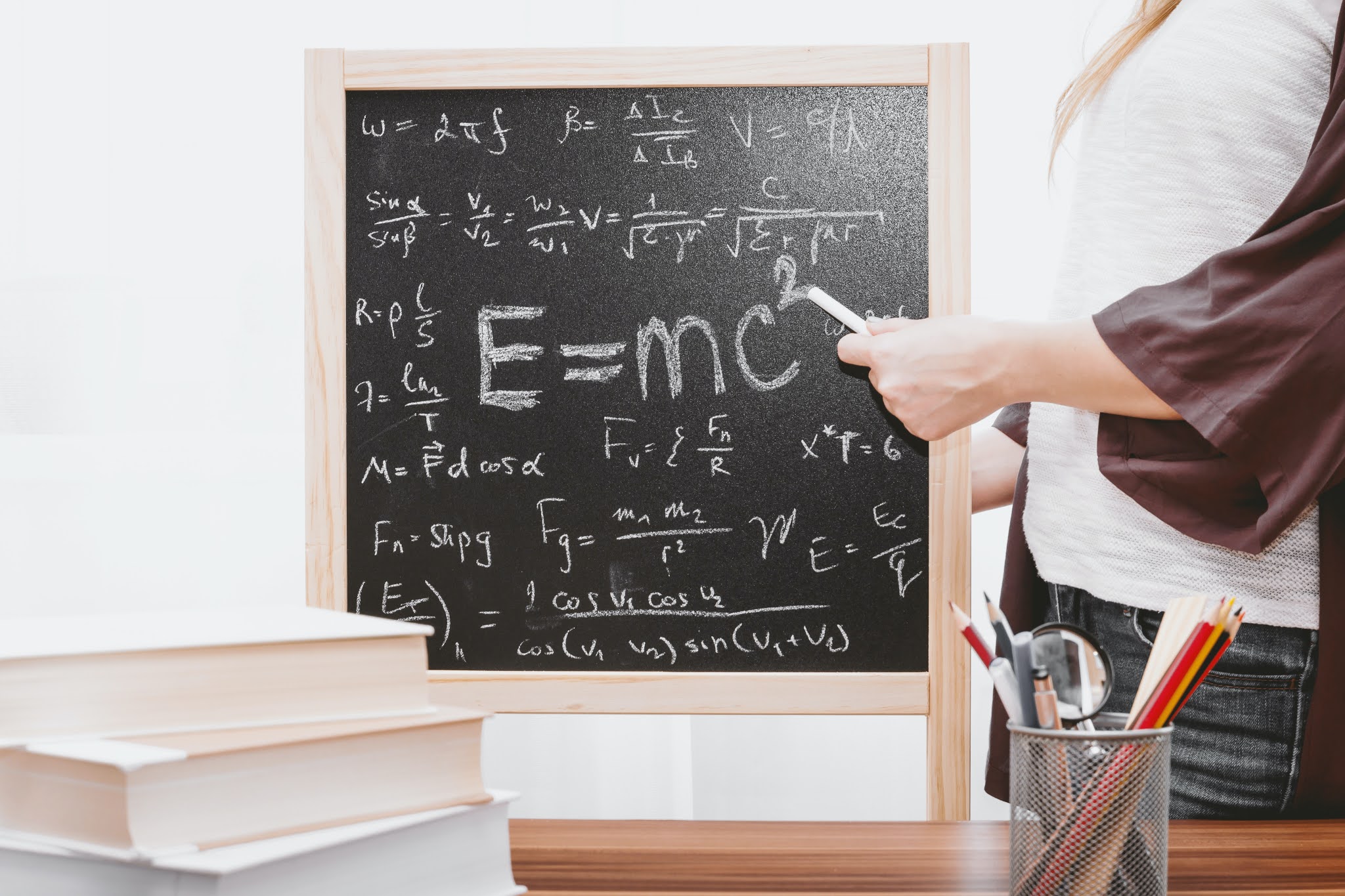 maths on a blackboard