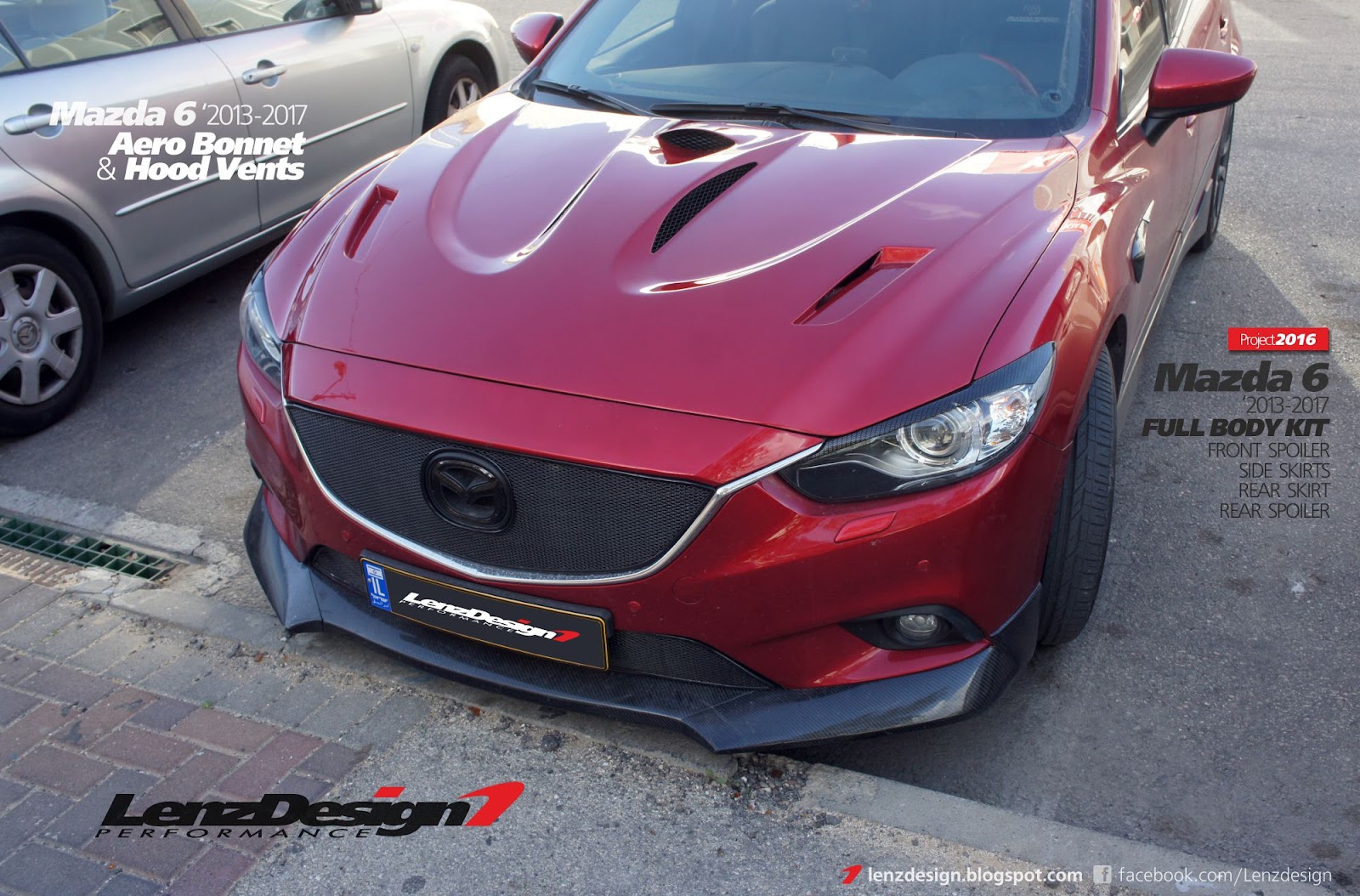 Mazda 6 GJ 2013-2018 Hood / Bonnet Lenzdesign Bodykit & Spoilers