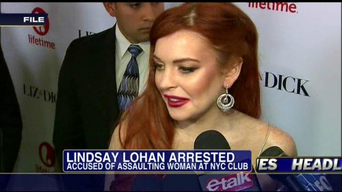 Chatter Busy Lindsay Lohan Arrested For Assault