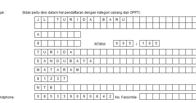 Format Kosong Npwp Pajak Contoh Npwp Kosong Csv gagal