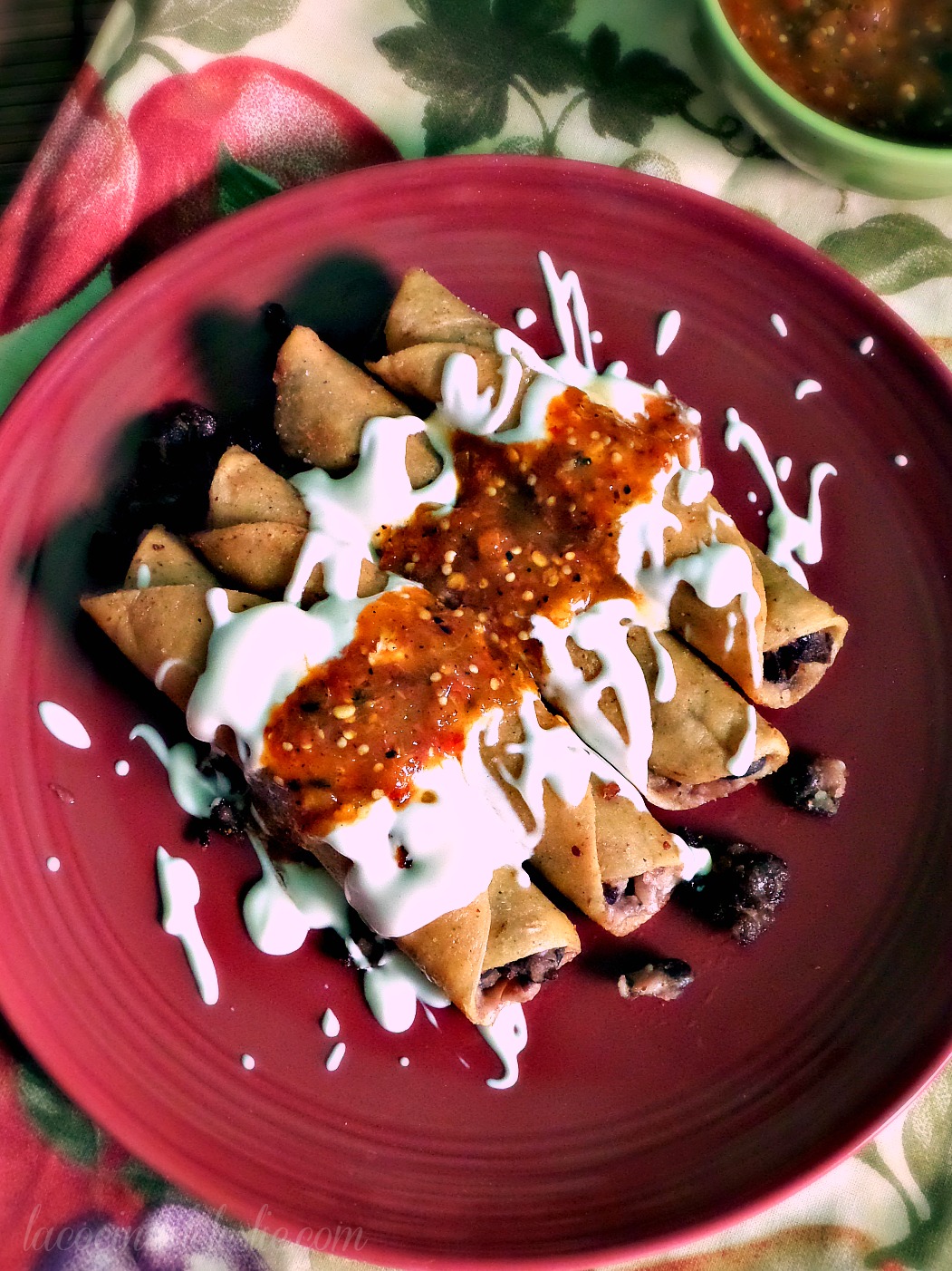 Black Bean Flautas La Cocina de Leslie